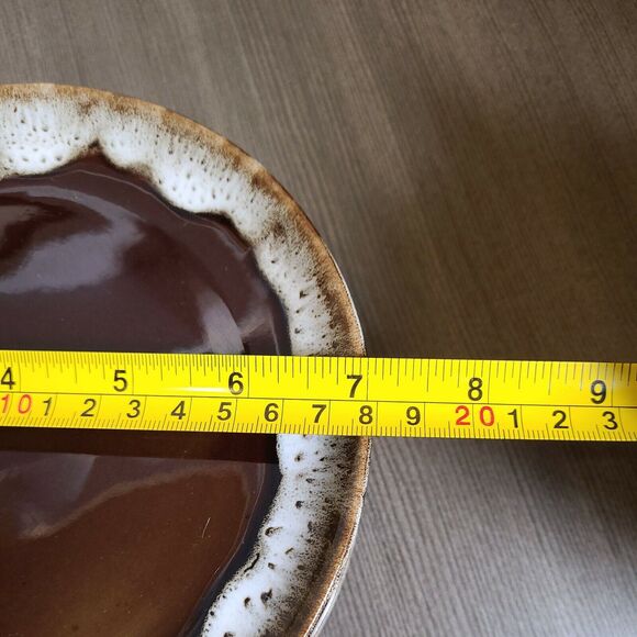 Vintage 60-70s Old Hickory Drip Glaze Ovenware Plates Nasco Product Japan 7 Inch - Picture 9 of 10